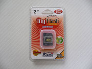 A-DATA製 miniSDカード（2GB）